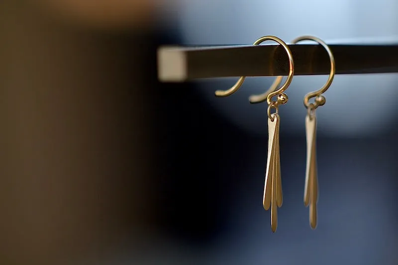 Triple Fringe Drop Earrings