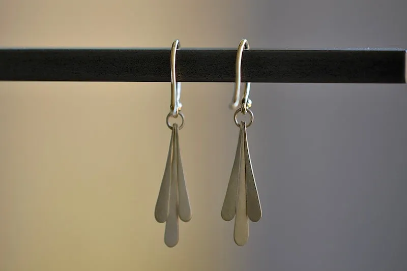 Triple Fringe Drop Earrings