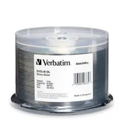 Verbatim DVD R DL 8.5GB, 8X DataLifePlus Shiny Silver - 96732 Quantity: 200