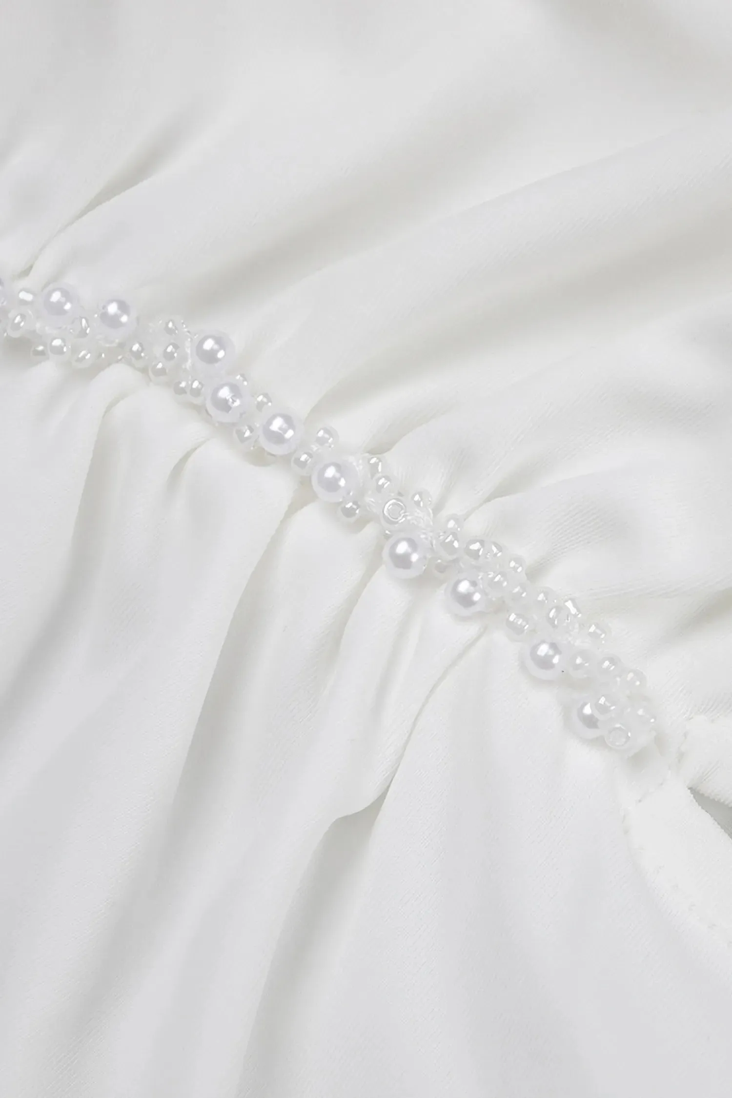 White One Shoulder Two Piece Mermaid Dress