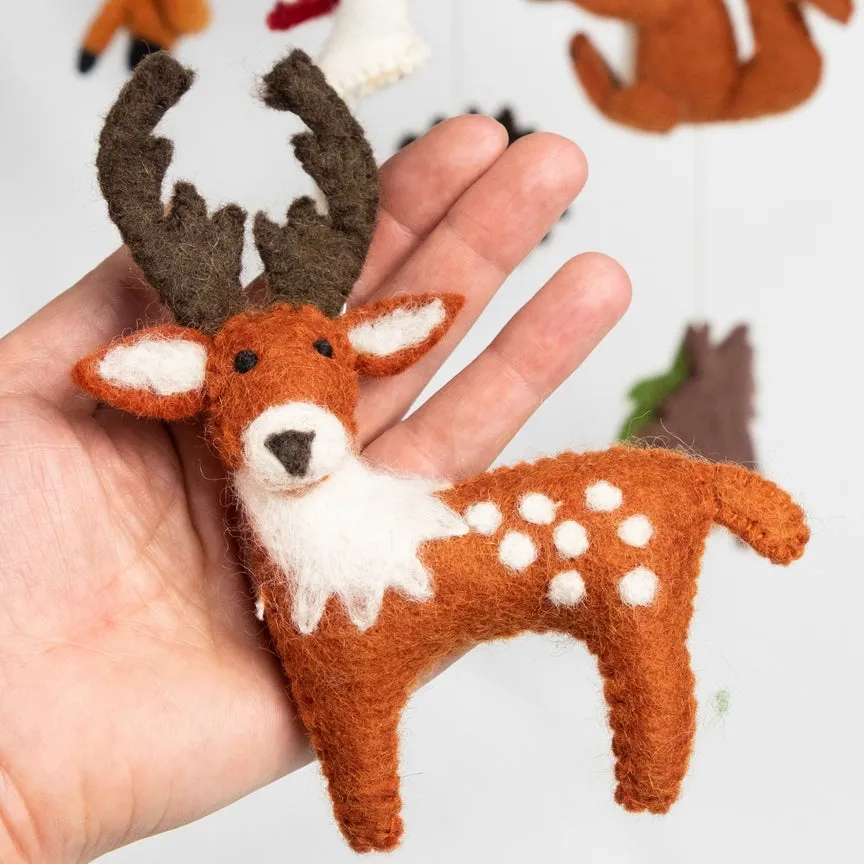 Wool Mobile - Forest Creatures by The Winding Road