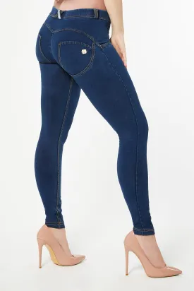 WR.UP® Denim - Classic Rise Full Length - Dark Rinse & Yellow Stitching